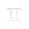 Flash Furniture Abraham Indoor/Outdoor 72-in Rectangle Recycled HDPE Adirondack Dining Table for 6 in White LE-HMP-158-01-WHT-GG - alternate 5